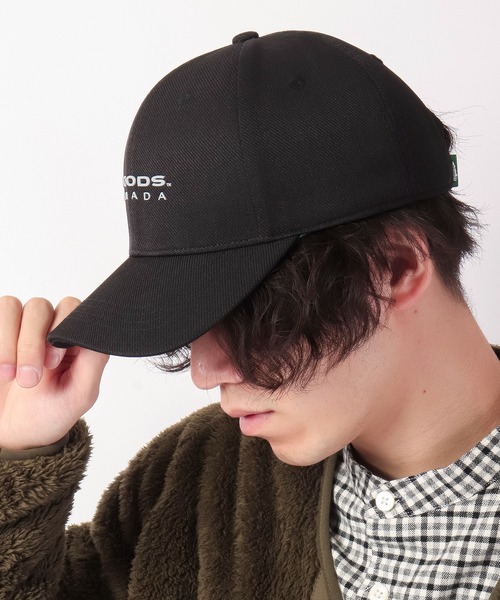 Woods（ウッズ）の「Woods/ウッズ フロントプリント ベースボールキャップ baseball cap（キャップ・メンズ・ブラック/ベージュ/ネイビー/ブラウン/グリーン/ブラック×グレー/ブラック×ホワイト/ブラック系その他/キャメル・FREE）」の15枚目の写真