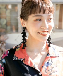 チャイハネ | 【チャイハネ】フリンジリーフピアス(ピアス（両耳用）)