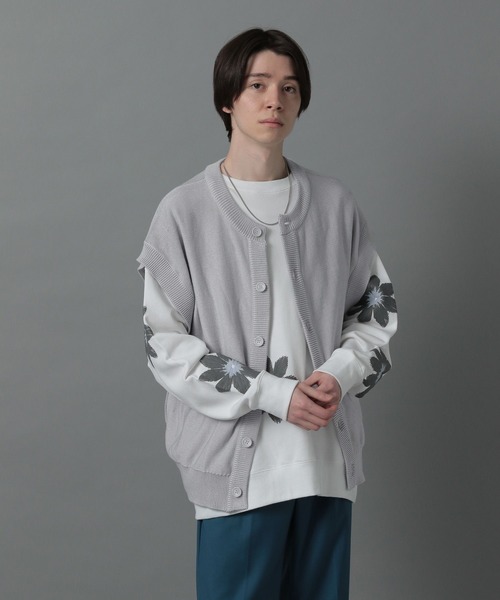 HARE(ハレ)の「マルチデザインニットベスト(HARE)(ベスト・メンズ・ブラック/グレー/グリーン/ブルー・SMALL/MEDIUM)」の15枚目の写真