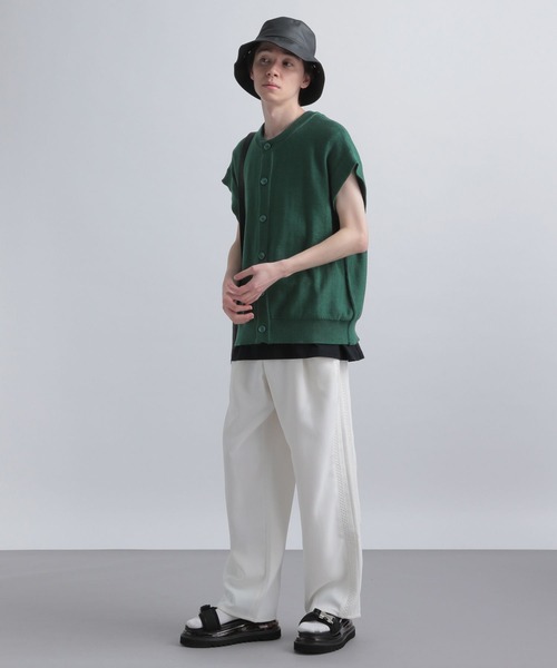 HARE(ハレ)の「マルチデザインニットベスト(HARE)(ベスト・メンズ・ブラック/グレー/グリーン/ブルー・SMALL/MEDIUM)」の5枚目の写真