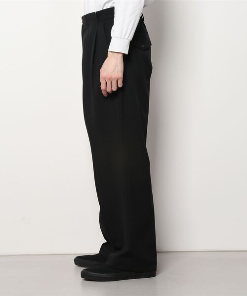 TAUPE（トープ）の「80's WIDE FIT GORE SLACKS（スラックス・メンズ・ブラック/サックスブルー・2）」の4枚目の写真