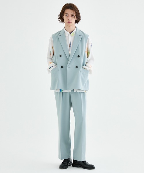 TAUPE（トープ）の「80's WIDE FIT GORE SLACKS（スラックス・メンズ・ブラック/サックスブルー・2）」の5枚目の写真