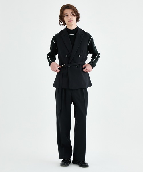 TAUPE（トープ）の「80's WIDE FIT GORE SLACKS（スラックス・メンズ・ブラック/サックスブルー・2）」の17枚目の写真