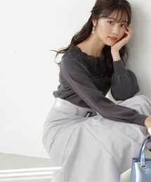PROPORTION BODY DRESSING | レースデコルテニット / 1212170209(ニット/セーター)
