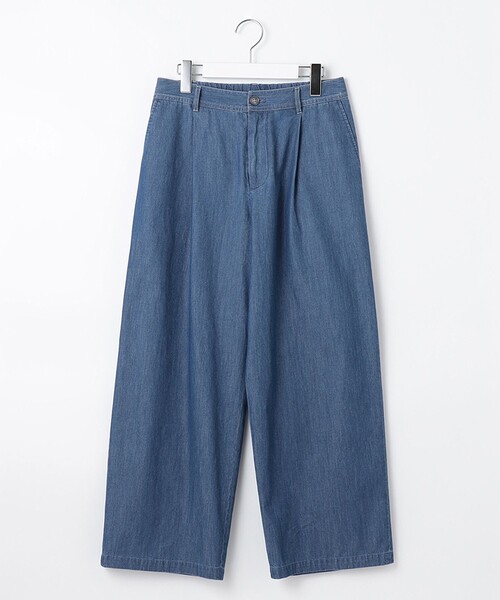 J.PRESS Ladies(J.プレス レディス)の「【洗える】インディゴツイル デニム ワイドパンツ(デニムパンツ・レディース・サックスブルー系/ネイビー系・S/XXS/XS)」の10枚目の写真