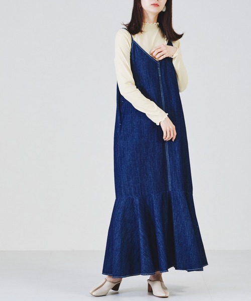 acro（アクロ）の「アシメ配色メローリブカットソー/AC1339（Tシャツ/カットソー・レディース・ブラック/ブルー/ホワイト/イエロー・ﾌﾘ-）」の11枚目の写真