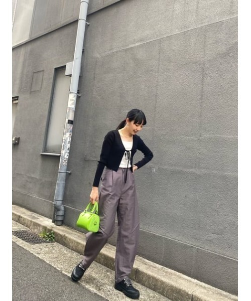SLY(スライ)の「3D WIDE LEG PT ワイドレッグ パンツ(スラックス・レディース・ベージュ/グレー・2/1)」の10枚目の写真