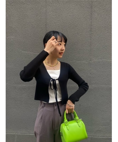 SLY(スライ)の「3D WIDE LEG PT ワイドレッグ パンツ(スラックス・レディース・ベージュ/グレー・2/1)」の11枚目の写真