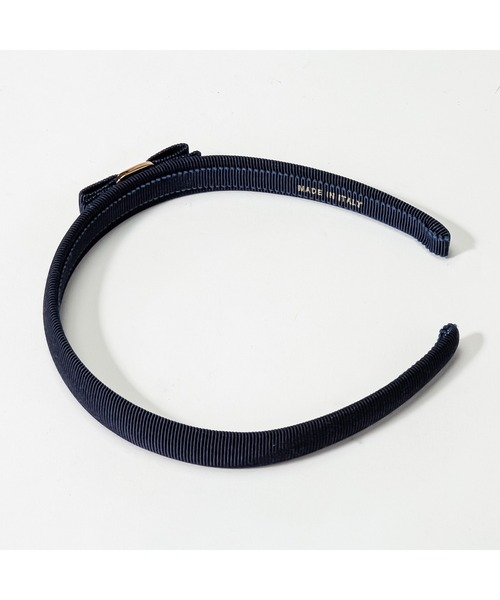 FERRAGAMO（フェラガモ）の「Salvatore Ferragamo VARA サルヴァトーレ フェラガモ ヴァラ・リボン カチューシャ（カチューシャ・レディース・ブラック×ゴールド/ネイビー・FREE）」の7枚目の写真