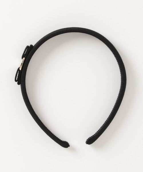 FERRAGAMO（フェラガモ）の「Salvatore Ferragamo VARA サルヴァトーレ フェラガモ ヴァラ・リボン カチューシャ（カチューシャ・レディース・ブラック×ゴールド/ネイビー・FREE）」の9枚目の写真