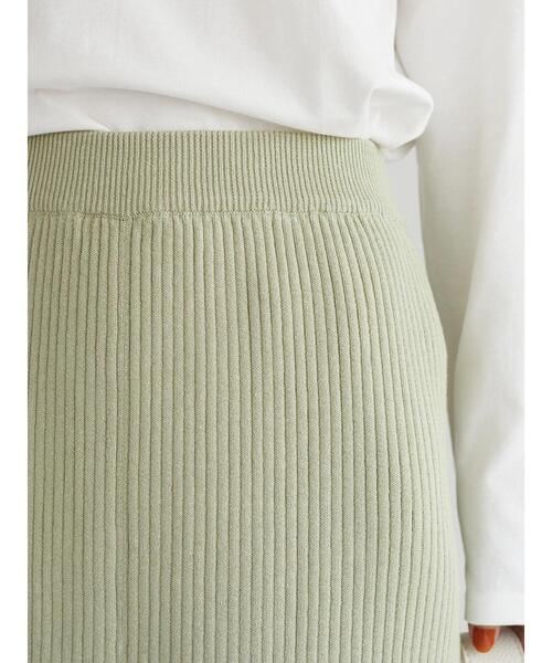 Green Parks(グリーンパークス)の「・SUGAR SPOON リブニットマーメイドスカート(スカート・レディース・ブラック/ベージュ/ピンク/ライトカーキ・FREE)」の12枚目の写真