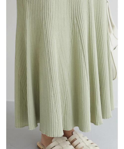 Green Parks(グリーンパークス)の「・SUGAR SPOON リブニットマーメイドスカート(スカート・レディース・ブラック/ベージュ/ピンク/ライトカーキ・FREE)」の13枚目の写真