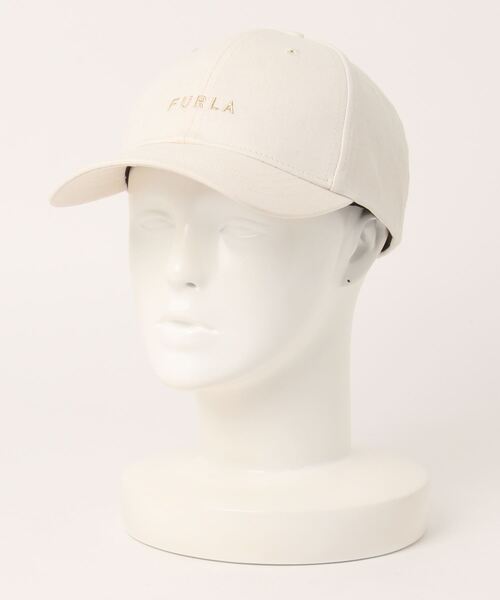 新品未使用　フルラ　ベージュ　キャップ　ロゴ入り　FURLA キャップ ”フロント FURLA ロゴ”（キャップ）｜FURLA（フルラ