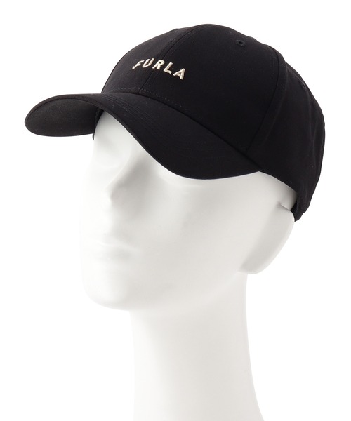 y*☆様 FURLA（フルラ）キャップ （ブラック）黒の立体ロゴキャップ FURLA（フルラ）キャップ （ブラック）黒の立体ロゴキャップ