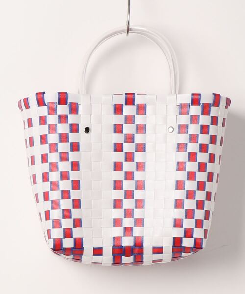 VitaFelice(ヴィータフェリーチェ)の「ミニメルカドバッグ トートバッグ(かごバッグ・レディース・グリーン/ホワイト/レッド/ブルー/イエロー・FREE)」の6枚目の写真