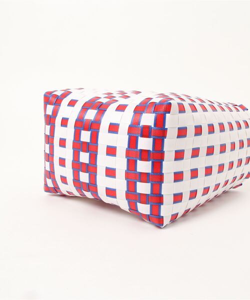 VitaFelice(ヴィータフェリーチェ)の「ミニメルカドバッグ トートバッグ(かごバッグ・レディース・グリーン/ホワイト/レッド/ブルー/イエロー・FREE)」の7枚目の写真