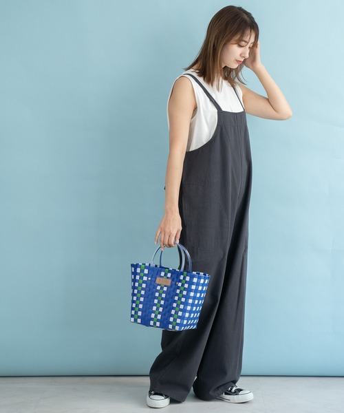 VitaFelice(ヴィータフェリーチェ)の「ミニメルカドバッグ トートバッグ(かごバッグ・レディース・グリーン/ホワイト/レッド/ブルー/イエロー・FREE)」の11枚目の写真