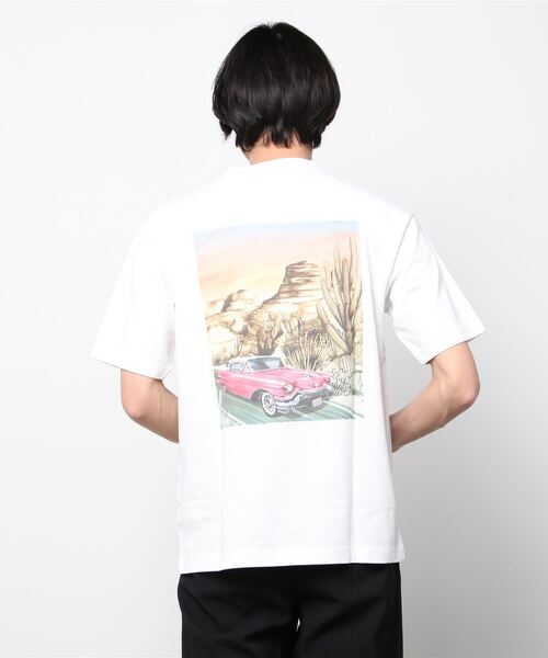 SCOTCH&SODA(スコッチアンドソーダ)の「アートワークプリントTシャツ【164525】(Tシャツ/カットソー・メンズ・ホワイト/ブラック・MEDIUM/X-LARGE/SMALL/LARGE)」の5枚目の写真