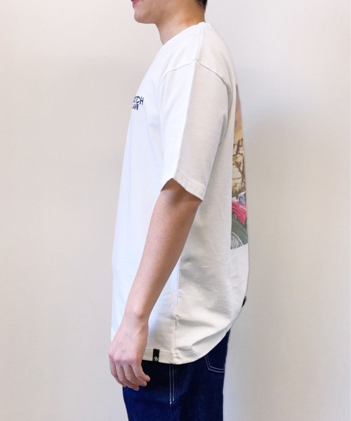 SCOTCH&SODA(スコッチアンドソーダ)の「アートワークプリントTシャツ【164525】(Tシャツ/カットソー・メンズ・ホワイト/ブラック・MEDIUM/X-LARGE/SMALL/LARGE)」の7枚目の写真