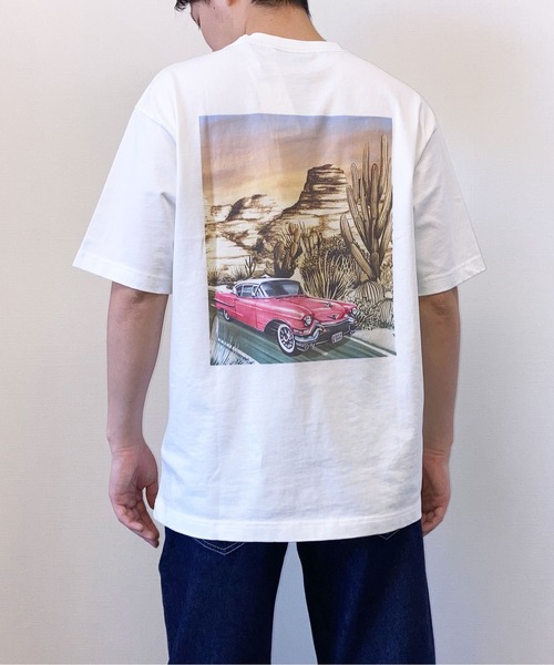SCOTCH&SODA(スコッチアンドソーダ)の「アートワークプリントTシャツ【164525】(Tシャツ/カットソー・メンズ・ホワイト/ブラック・MEDIUM/X-LARGE/SMALL/LARGE)」の8枚目の写真
