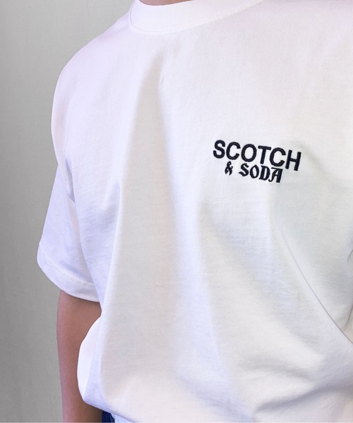 SCOTCH&SODA(スコッチアンドソーダ)の「アートワークプリントTシャツ【164525】(Tシャツ/カットソー・メンズ・ホワイト/ブラック・MEDIUM/X-LARGE/SMALL/LARGE)」の10枚目の写真