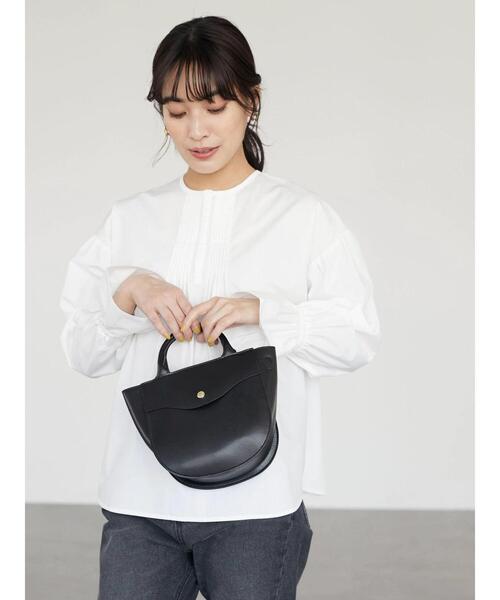 Green　Parks（グリーンパークス）の「・furry rate 2wayピンタックブラウス（シャツ/ブラウス・レディース・ベージュ/オフホワイト/ピンク/グリーン・FREE）」の5枚目の写真