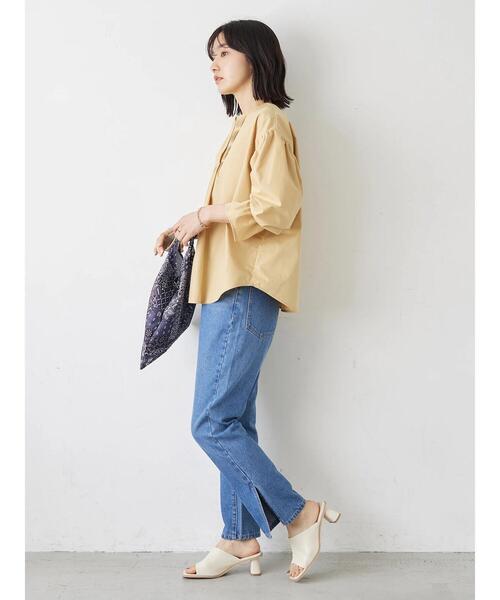 Green　Parks（グリーンパークス）の「・furry rate 2wayピンタックブラウス（シャツ/ブラウス・レディース・ベージュ/オフホワイト/ピンク/グリーン・FREE）」の20枚目の写真