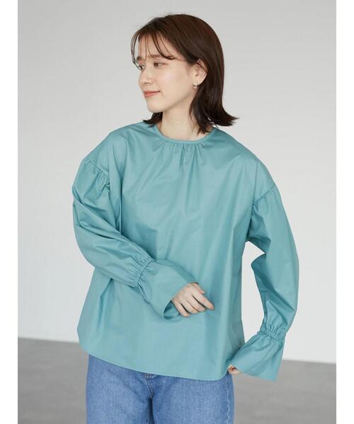 Green　Parks（グリーンパークス）の「・furry rate 2wayピンタックブラウス（シャツ/ブラウス・レディース・ベージュ/オフホワイト/ピンク/グリーン・FREE）」の18枚目の写真