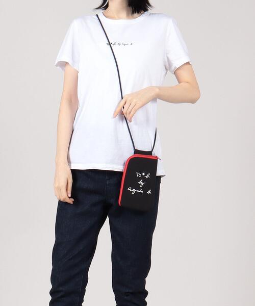To b. by agnes b.(トゥービーバイアニエスベー)の「WS98 POCHETTE ロゴマルチポシェット(バックパック/リュック・レディース・ブラック・FREE)」の6枚目の写真