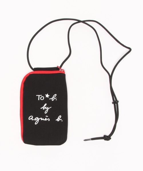 To b. by agnes b.(トゥービーバイアニエスベー)の「WS98 POCHETTE ロゴマルチポシェット(バックパック/リュック・レディース・ブラック・FREE)」の8枚目の写真