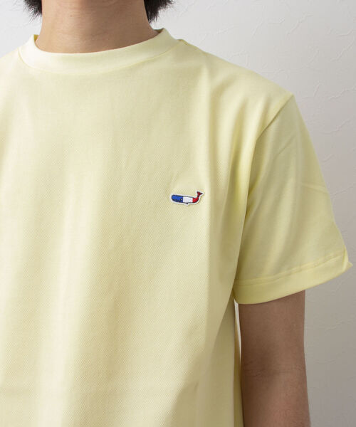 NOLLEY'S goodman（ノーリーズグッドマン）の「クジラワンポイント カノコTシャツ（Tシャツ/カットソー・メンズ・ネイビー/ホワイト/インディゴブルー/イエロー/サックスブルー・X-LARGE/LARGE/MEDIUM/SMALL）」の5枚目の写真