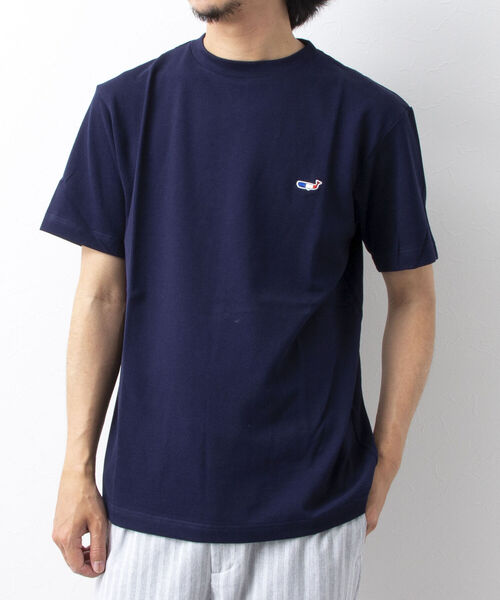 NOLLEY'S goodman（ノーリーズグッドマン）の「クジラワンポイント カノコTシャツ（Tシャツ/カットソー・メンズ・ネイビー/ホワイト/インディゴブルー/イエロー/サックスブルー・X-LARGE/LARGE/MEDIUM/SMALL）」の21枚目の写真