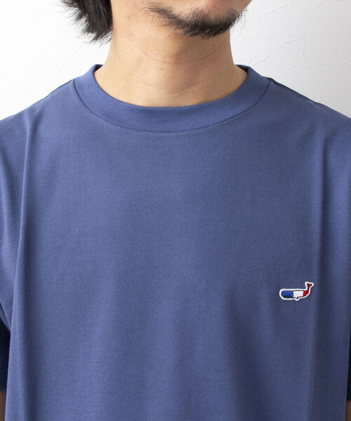 NOLLEY'S goodman（ノーリーズグッドマン）の「クジラワンポイント カノコTシャツ（Tシャツ/カットソー・メンズ・ネイビー/ホワイト/インディゴブルー/イエロー/サックスブルー・X-LARGE/LARGE/MEDIUM/SMALL）」の11枚目の写真