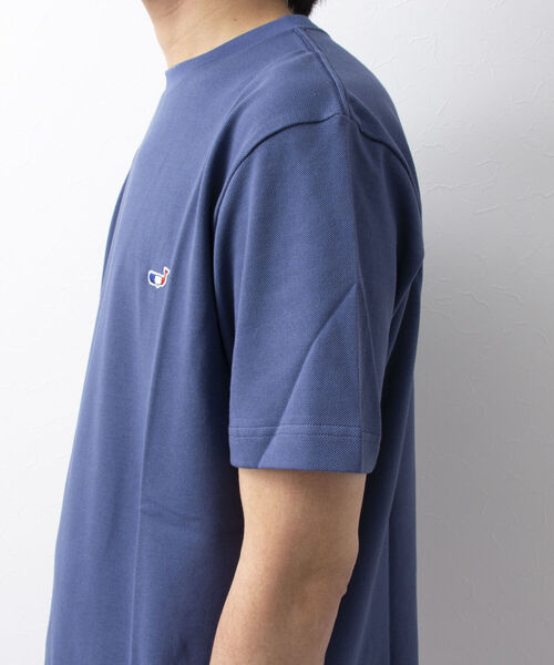 NOLLEY'S goodman（ノーリーズグッドマン）の「クジラワンポイント カノコTシャツ（Tシャツ/カットソー・メンズ・ネイビー/ホワイト/インディゴブルー/イエロー/サックスブルー・X-LARGE/LARGE/MEDIUM/SMALL）」の10枚目の写真