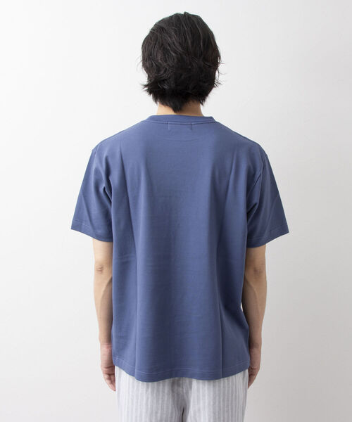 NOLLEY'S goodman（ノーリーズグッドマン）の「クジラワンポイント カノコTシャツ（Tシャツ/カットソー・メンズ・ネイビー/ホワイト/インディゴブルー/イエロー/サックスブルー・X-LARGE/LARGE/MEDIUM/SMALL）」の8枚目の写真