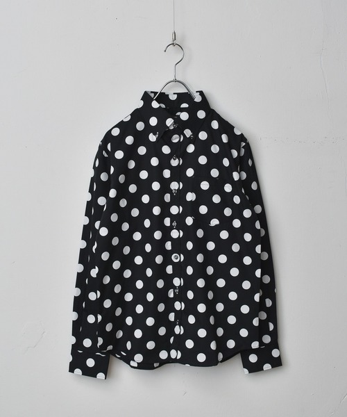 【セール】日本製ドットプリントボタンダウンシャツ（シャツ/ブラウス）｜garsonwave（ギャルソンウェーブ） pattayablatt.com