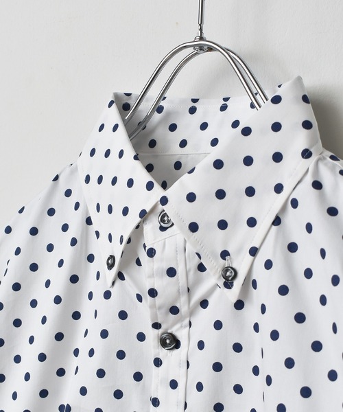 【セール】日本製ドットプリントボタンダウンシャツ（シャツ/ブラウス）｜garsonwave（ギャルソンウェーブ） pattayablatt.com