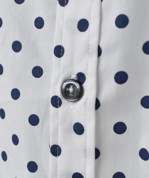 【セール】日本製ドットプリントボタンダウンシャツ（シャツ/ブラウス）｜garsonwave（ギャルソンウェーブ） pattayablatt.com
