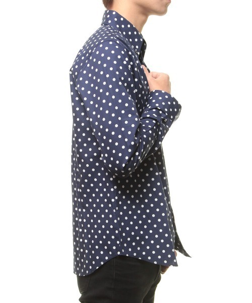【セール】日本製ドットプリントボタンダウンシャツ（シャツ/ブラウス）｜garsonwave（ギャルソンウェーブ） pattayablatt.com