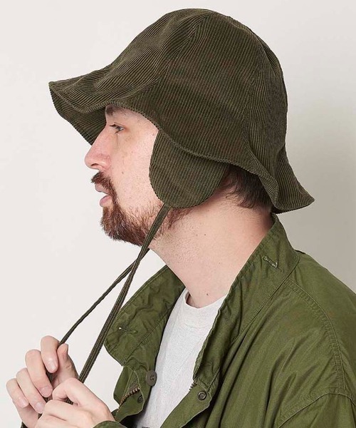 Mighty Shine(マイティシャイン)の「mko10434- Corduroy Earflap Tulip Hat チューリップハット(ハット・メンズ・ベージュ/ブラック/カーキ・L/M)」の3枚目の写真