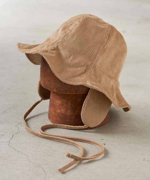 Mighty Shine(マイティシャイン)の「mko10434- Corduroy Earflap Tulip Hat チューリップハット(ハット・メンズ・ベージュ/ブラック/カーキ・L/M)」の11枚目の写真