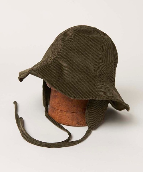 Mighty Shine(マイティシャイン)の「mko10434- Corduroy Earflap Tulip Hat チューリップハット(ハット・メンズ・ベージュ/ブラック/カーキ・L/M)」の7枚目の写真