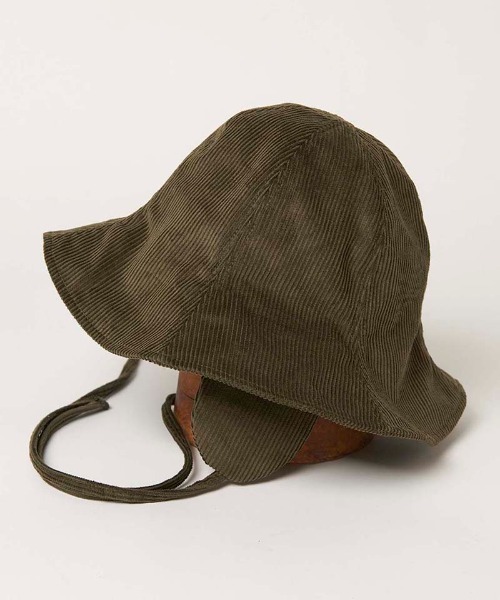 Mighty Shine(マイティシャイン)の「mko10434- Corduroy Earflap Tulip Hat チューリップハット(ハット・メンズ・ベージュ/ブラック/カーキ・L/M)」の9枚目の写真