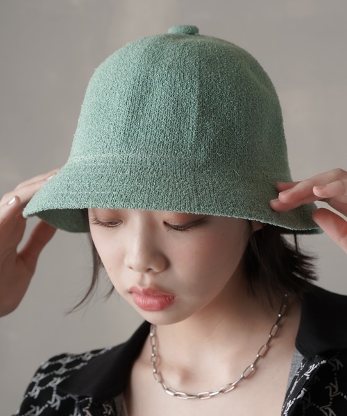 SPINNS（スピンズ）の「パイル バケットハット（ハット・レディース・ホワイト/ブラック/パープル/ミント・ONESIZE）」の3枚目の写真