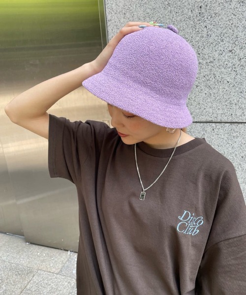 SPINNS（スピンズ）の「パイル バケットハット（ハット・レディース・ホワイト/ブラック/パープル/ミント・ONESIZE）」の7枚目の写真