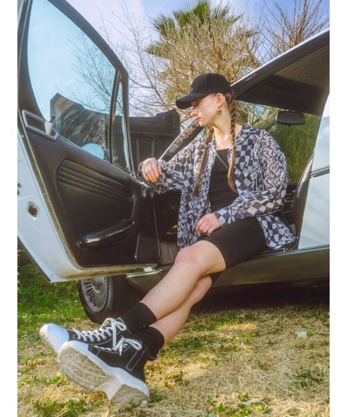 EMODA（エモダ）の「ロゴルーズソックス（ソックス/靴下・レディース・ブラック/ホワイト・FREE）」の7枚目の写真