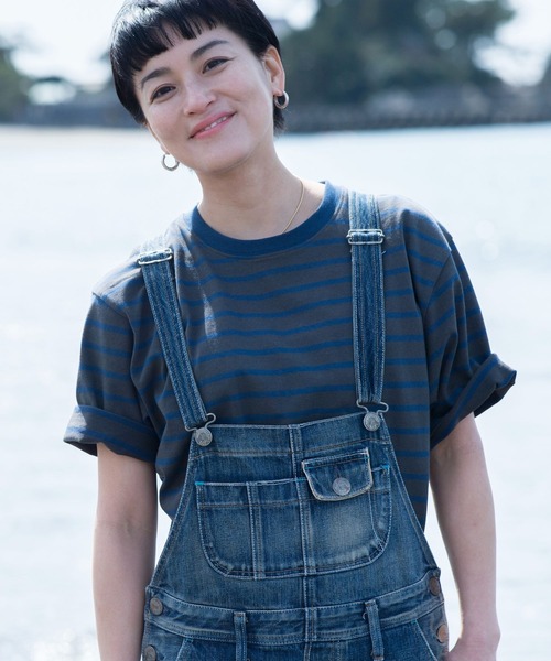 studio CLIP（スタディオクリップ）の「USAコットンスリットTシャツ（Tシャツ/カットソー・レディース・ホワイト/ライトブルー/ピンク/グリーン/その他1/その他2/その他3/その他4/その他5/その他7/サックスブルー/その他6/カーキ/ネイビー・MEDIUM/LARGE）」の11枚目の写真