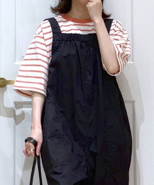 studio CLIP（スタディオクリップ）の「USAコットンスリットTシャツ（Tシャツ/カットソー・レディース・ホワイト/ライトブルー/ピンク/グリーン/その他1/その他2/その他3/その他4/その他5/その他7/サックスブルー/その他6/カーキ/ネイビー・MEDIUM/LARGE）」の14枚目の写真