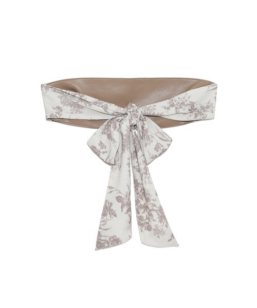 LILY BROWN（リリーブラウン）の「スカーフコンビベルト（ベルト・レディース・ブラック/グリーン/モカ・FREE）」の4枚目の写真