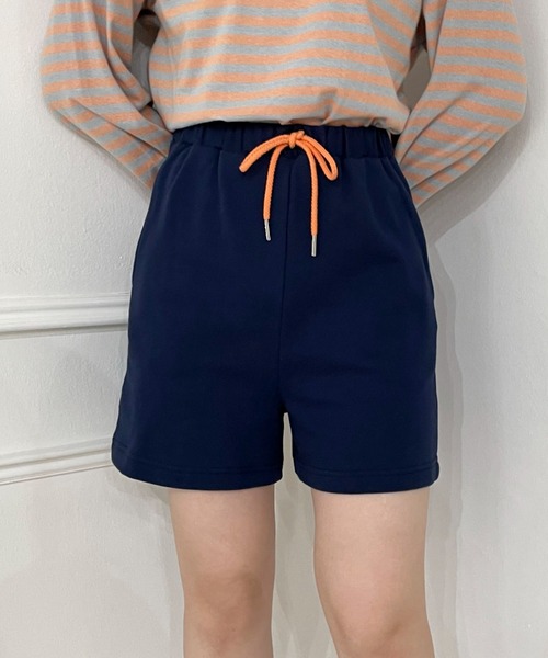 EPIMI E'PIMMY（エピミエピミー）の「配色コードスウェットショートパンツ（スウェットパンツ・レディース・ネイビー/オートミール/杢グレー・MEDIUM）」の3枚目の写真